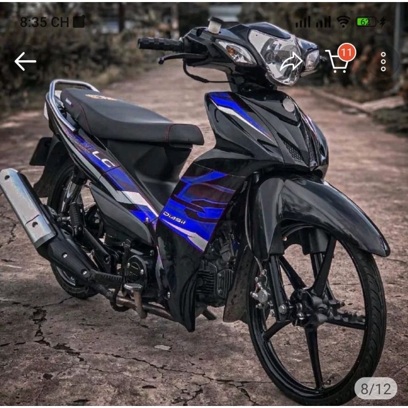 Tem Rời Sym Elegant LC 50 Đen