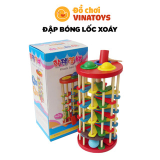 Đồ chơi cho bé đập bóng lốc xoáy vui chơi thú vị cho bé Đồ chơi gỗ thông minh VINATOYS