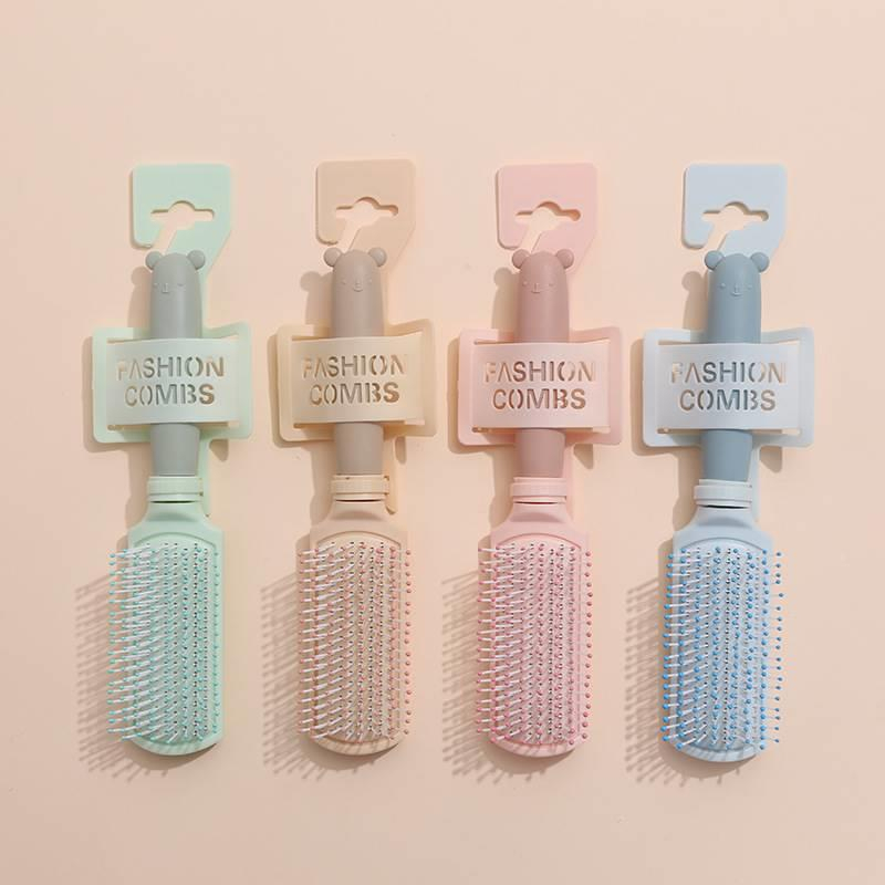 Lược Chải Tóc Gỡ Rối HGVN Chất Liệu Nhựa Bọc Silicon Cao Cấp Màu Pastel Ngọt Ngào Phong Cách Hàn Quốc Cho Bạn Nữ