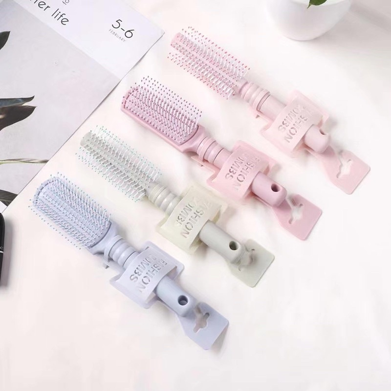 Lược Chải Tóc Gỡ Rối HGVN Chất Liệu Nhựa Bọc Silicon Cao Cấp Màu Pastel Ngọt Ngào Phong Cách Hàn Quốc Cho Bạn Nữ