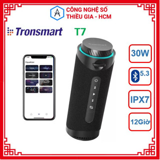 Loa bluetooth Tronsmart T7 chính hãng 30W, IPX7, nghe nhạc 12 giờ, có đèn Led, chỉnh EQ qua App
