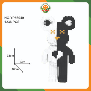 [32cm] Đồ chơi lắp ghép Bearbrick chú gấu nhỏ dễ thương cho Bé Trai và Bé Gái - Mô hình lắp ghép 3D Bearbrick