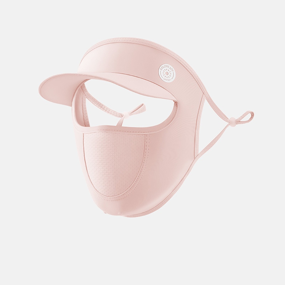 Khẩu trang lụa lạnh thông hơi kết hợp Mũ chống nắng che kín mặt thông thoáng cho nam và nữ - chuẩn từ N99