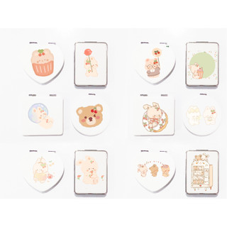 Gương 2 mặt gấu thỏ cherry pu GPI29 kaws hoạt hình cute dễ thương thần tượng