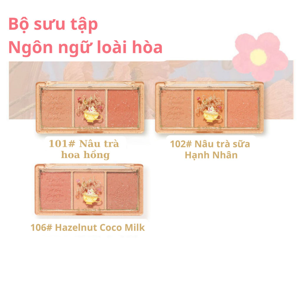 Phấn Má Hồng 3 Ô Màu HOLD LIVE Secret Garden Blush HL461