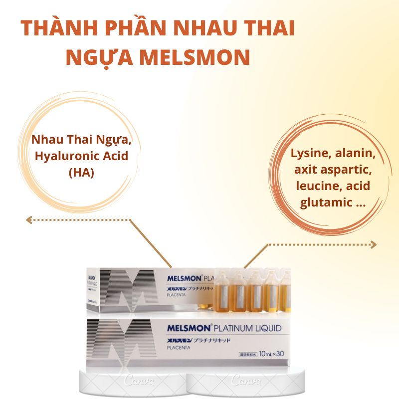 Melsmon Platium Liquid- Nước uống nhau thai ngựa Nhật Bản hộp 30 lọ | BigBuy360 - bigbuy360.vn