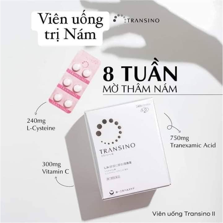 Viên uống Transino trắng da mờ thâm nám Nhật Bản (240 Viên) | BigBuy360 - bigbuy360.vn