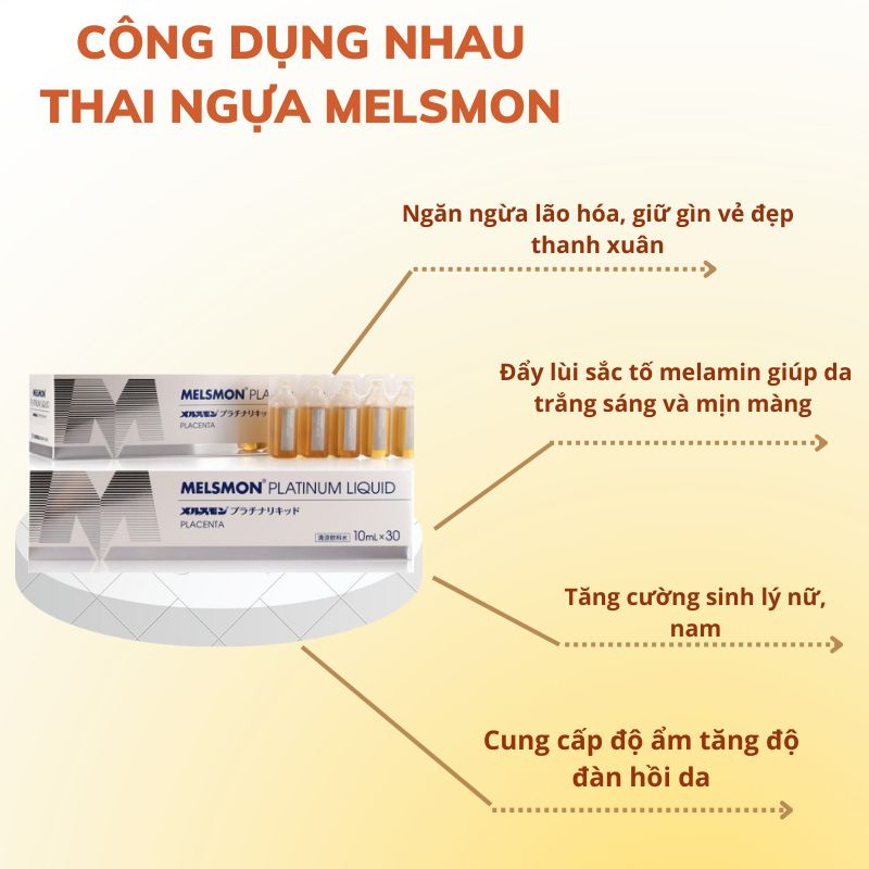 Melsmon Platium Liquid- Nước uống nhau thai ngựa Nhật Bản hộp 30 lọ | BigBuy360 - bigbuy360.vn