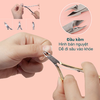 Kềm cắt da,kềm cắt móng thép chuyên dụng dành cho ngành nail, kềm nhặt da, GiaDungHaNa_Store