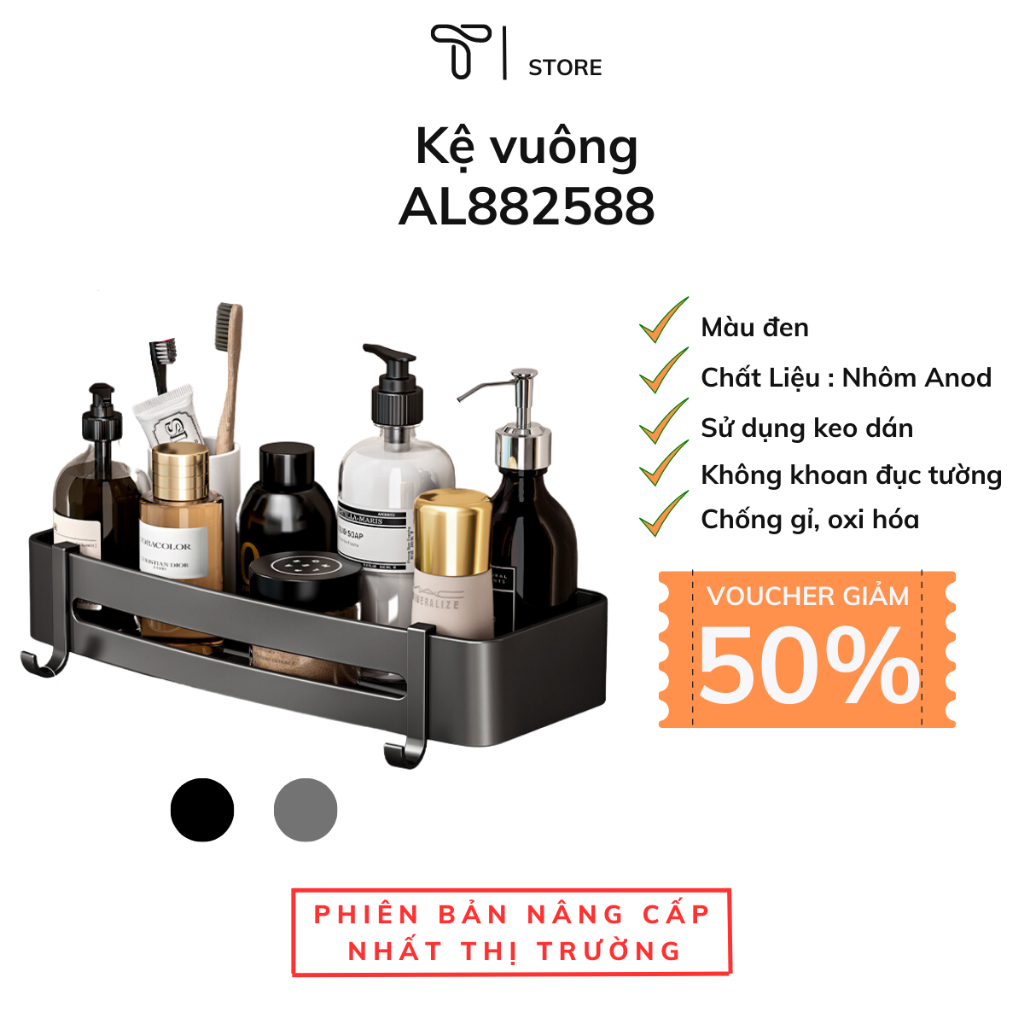 Kệ gắn góc tường TOPANO đựng đồ đa năng tiện lợi cho phòng tắm AL886288 | BigBuy360 - bigbuy360.vn