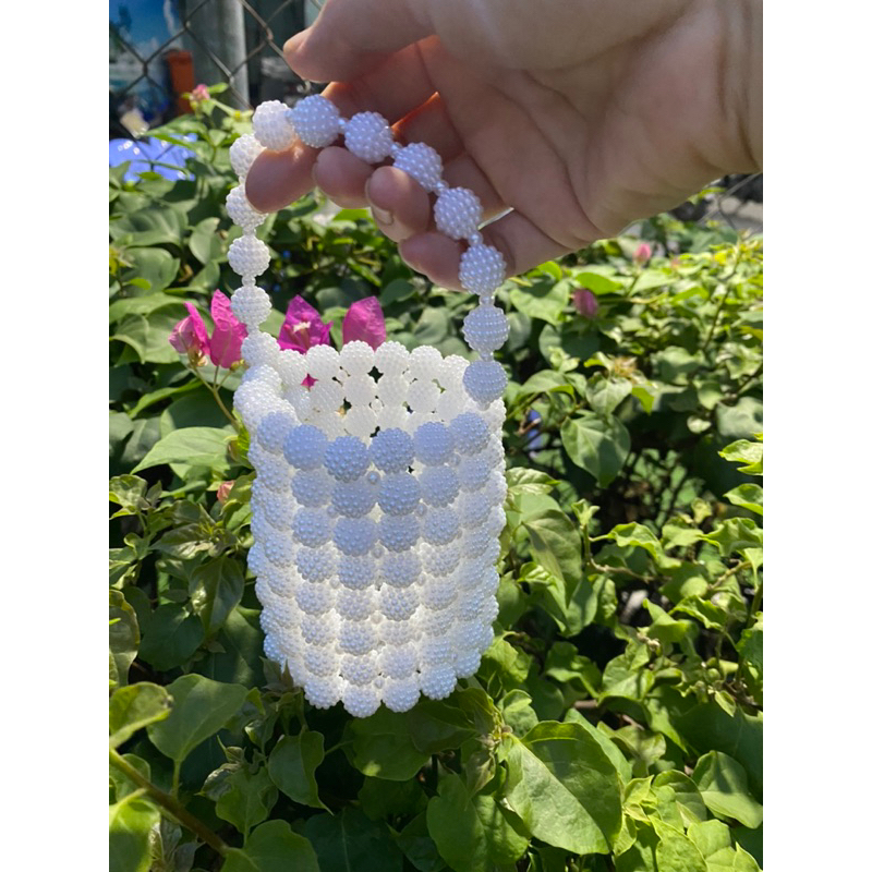 Túi xách tay mini kết hạt cườm handmade dễ thương cho bé gái