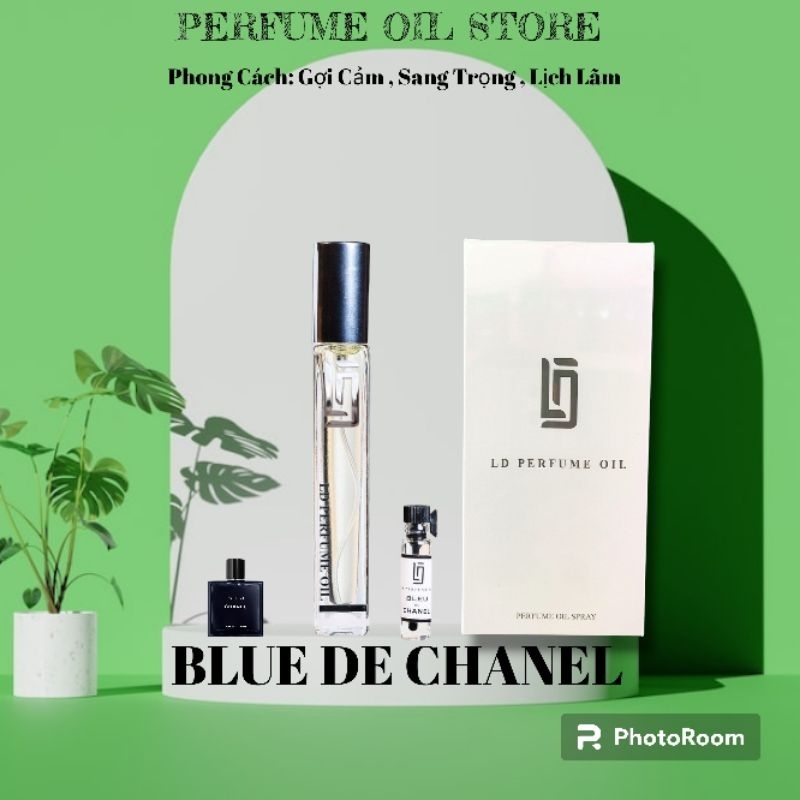 Tinh Dầu Nước Hoa Pháp Nam Blue De Chane.l LD PERFUME OIL 12ml Chính Hãng Nước Hoa Nam , Tinh Dầu Thơm , Nước Hoa Pháp