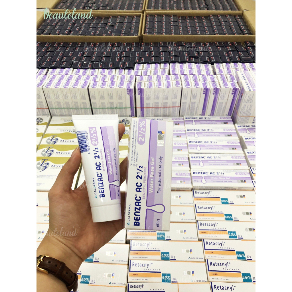 Gel chấm giảm mụn Benzac AC chứa Benzoyl perioxide