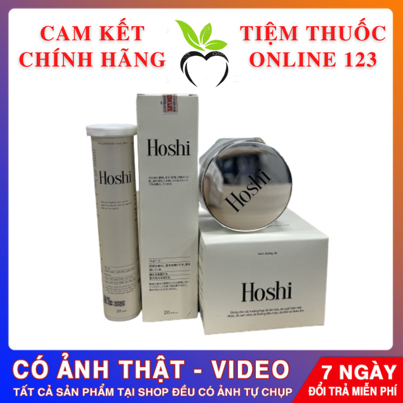 [ CHỤP THẬT CHÍNH HÃNG ] Bộ Kem Hoshi  mờ nám, trắng da cao cấp Hoshi Nhật Bản