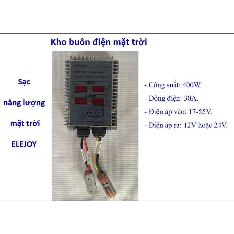 Sạc năng lượng mặt trời Elejoy 30A