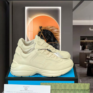 Giày Gucci trơn Rhyton,giày thể thao nam nữ Sneaker Gucci môi,gucci kẻ ngang,gucci ny,gucci trơn đẹp nhất 2023+quà tặng