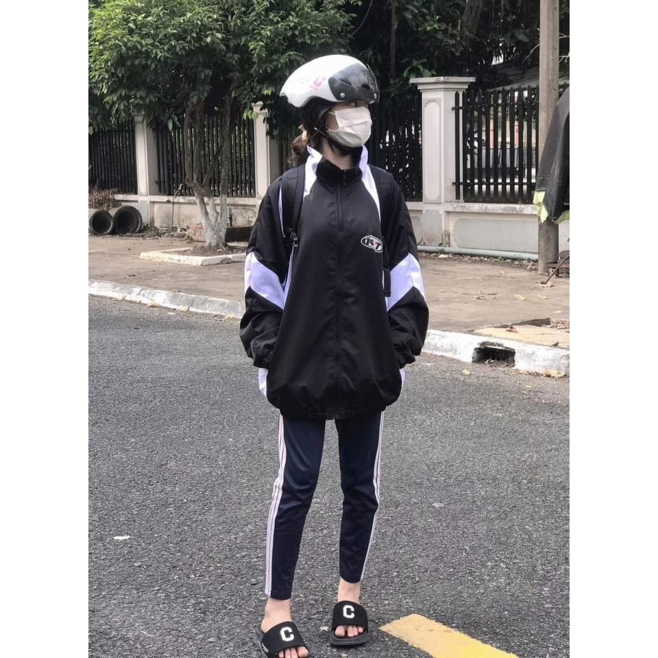 Áo Khoác Nam Nữ Kyt Đen Trắng Vải Dù Hai Lớp Dày Dặn Mẫu Mới Cao Cấp Thời Trang Phong Cách Chuẩn Shop N.o Store