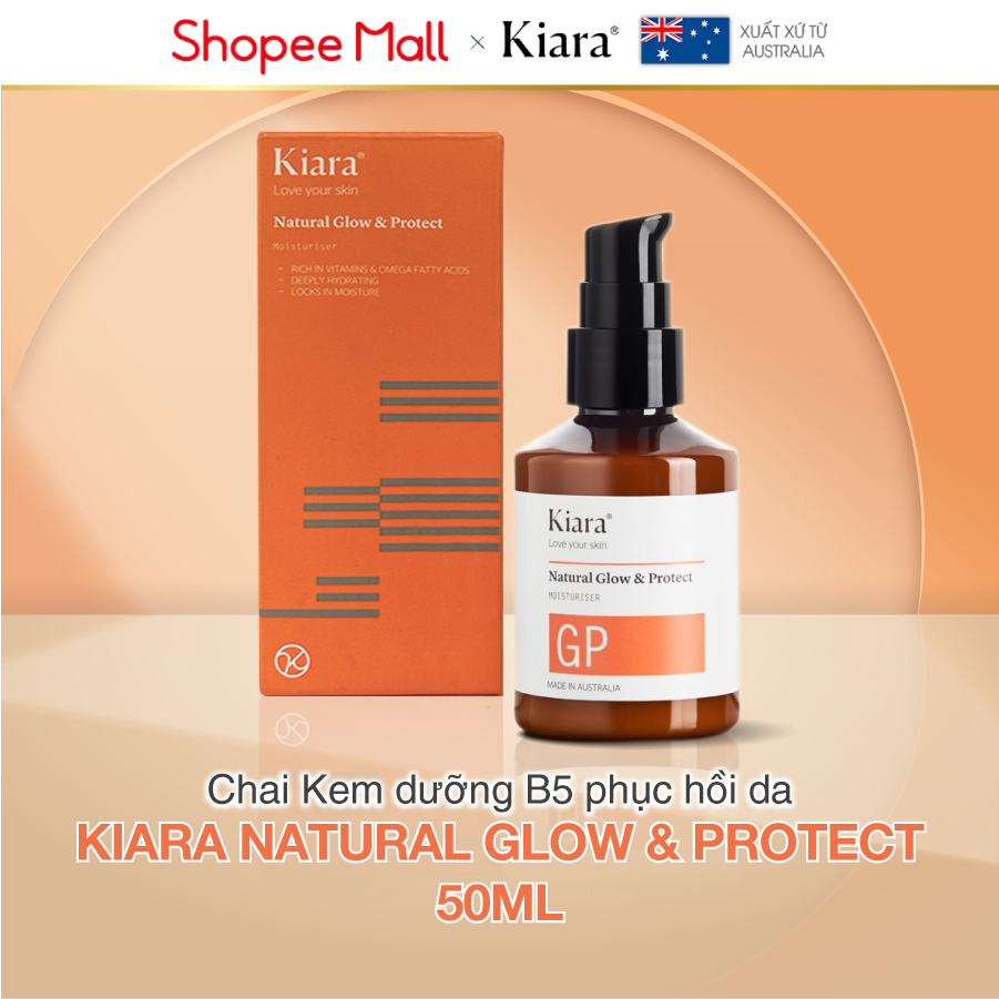 [Deal] Kem dưỡng ẩm B5 phục hồi da chống lão hóa Kiara Natural Glow &amp; Protect 50ml