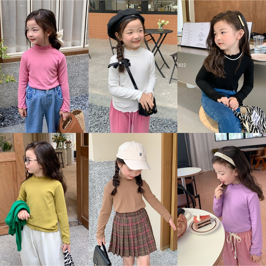 Áo thun mỏng dài tay cho bé gái DMINT - Quần áo trẻ em thu đông hãng Ambb Kids