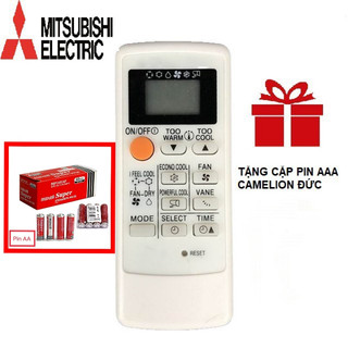 Điều khiển điều hòa mitsubishi electric inverter mp04a mặt đen_remote máy lạnh mitsubishi