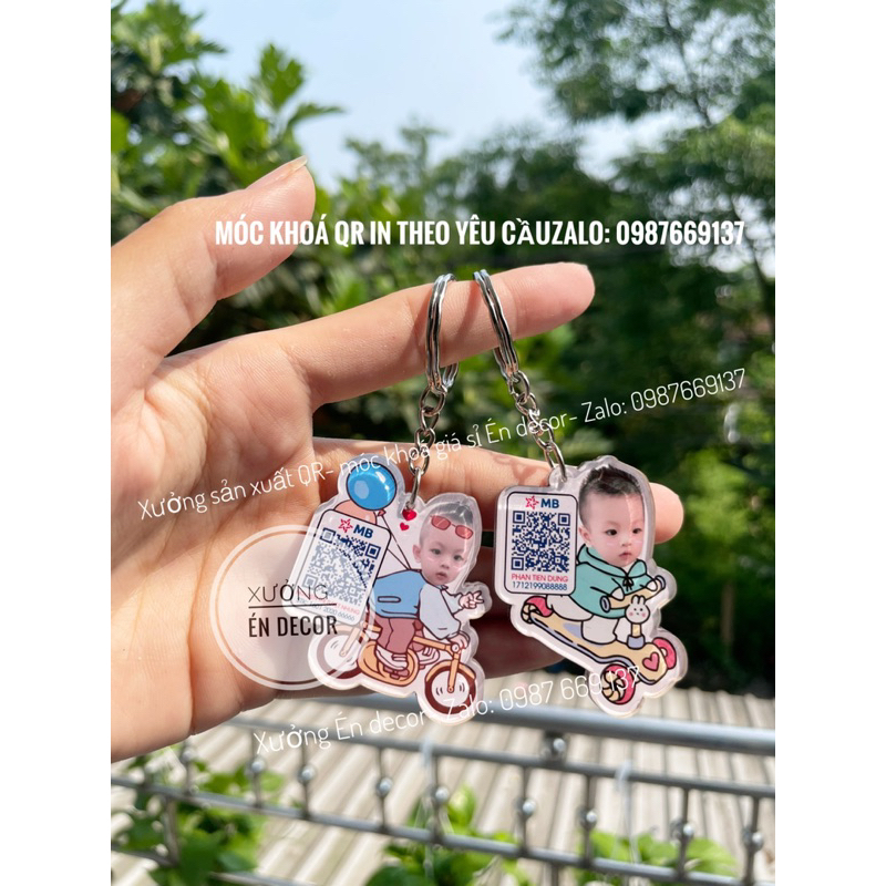 Móc khoá qr chipi theo yêu cầu