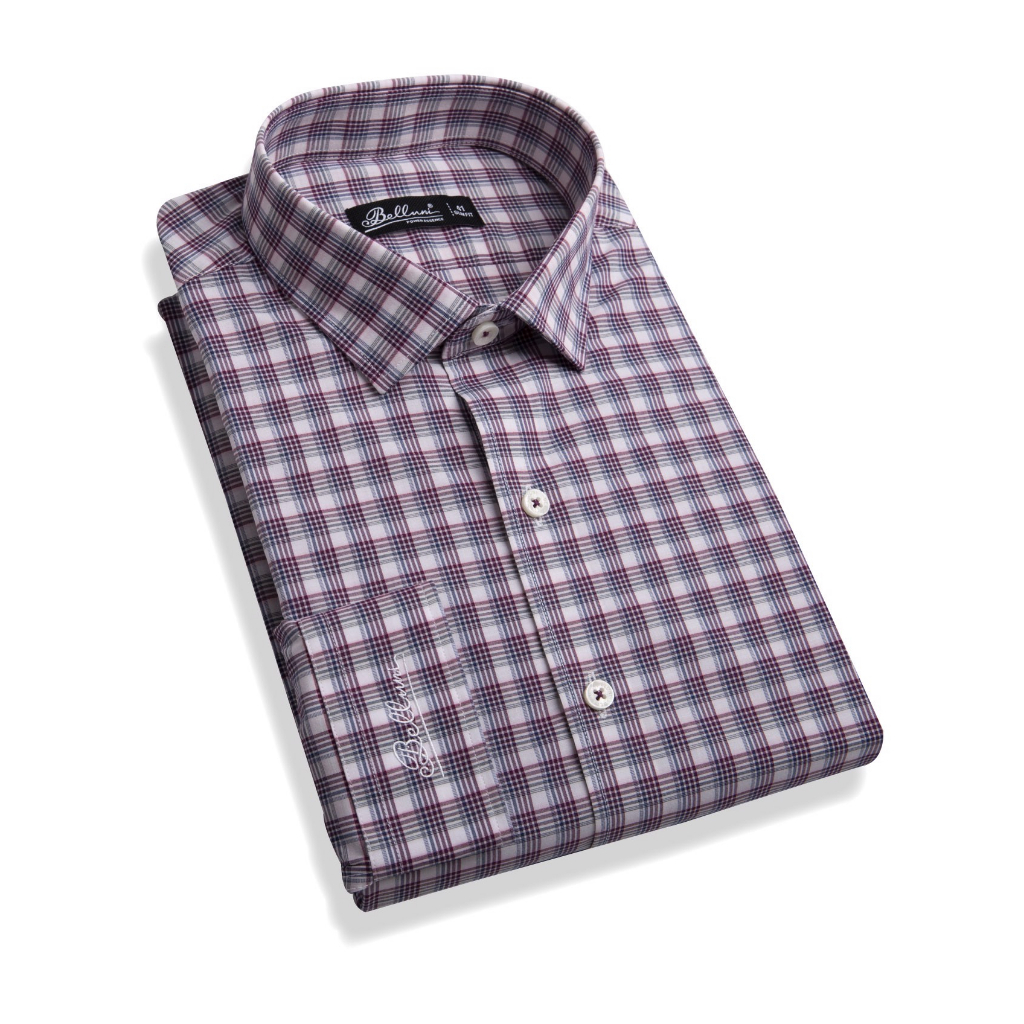 Áo sơ mi nam SlimFit tay dài cao cấp BELLUNI vải sợi tre thoải mái thanh lịch 157 R2