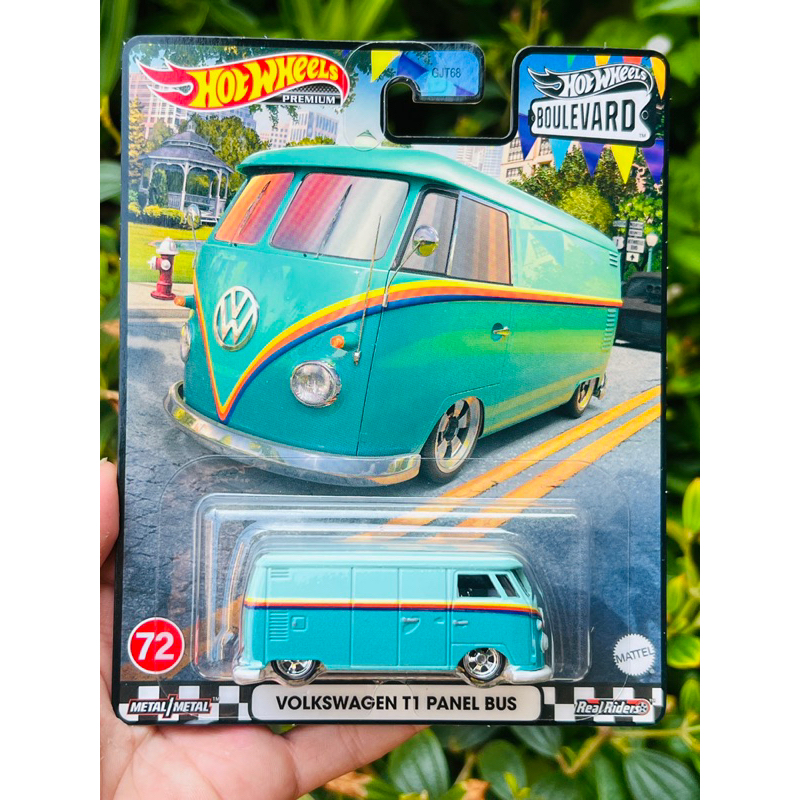 Hobby Store xe mô hình Hot Wheels Premium Boulevard Volkswagen T1 Panel Bus Xanh Mint