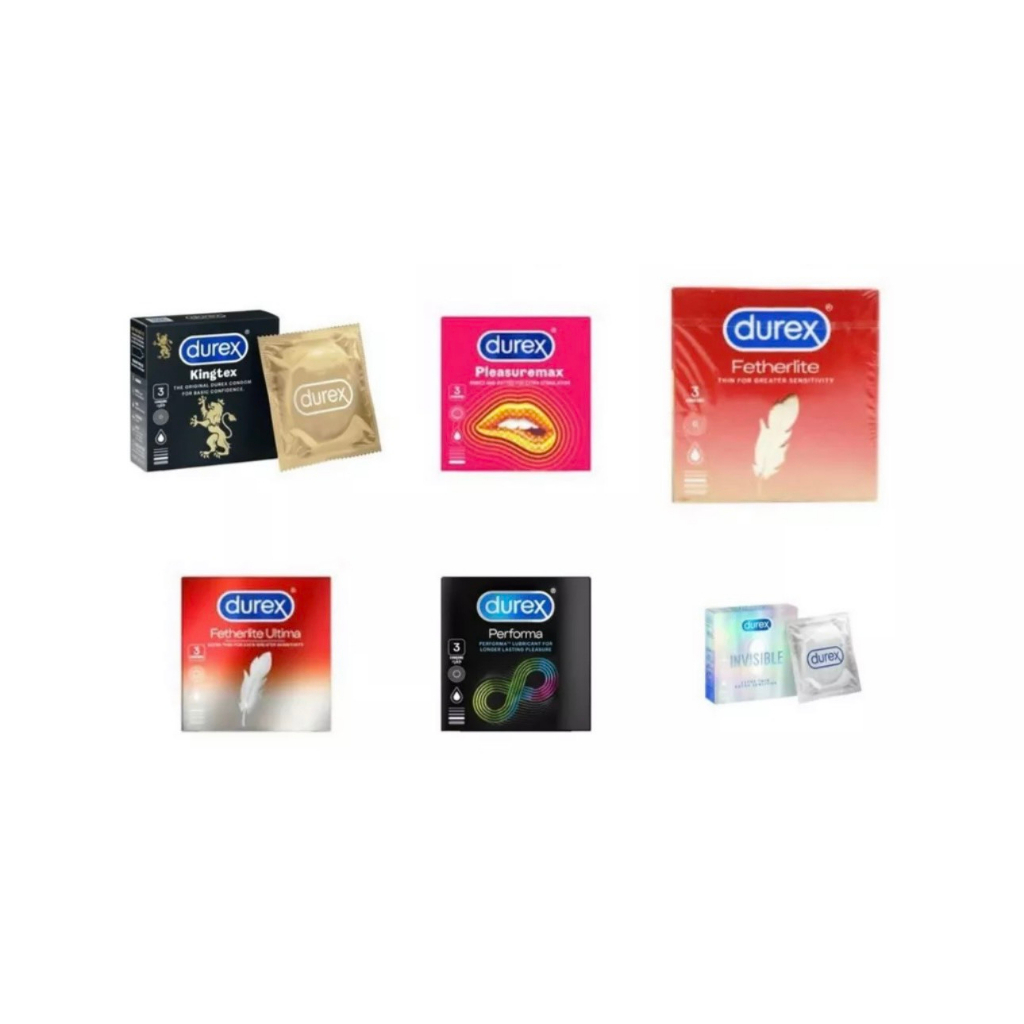 Combo 5 hộp nhỏ Bao cao su Durex 15 cái - Siêu mỏng - Nhiều gel - Ôm sát - Gân gai - Kéo dài thời gian