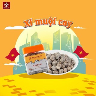 Xí muội cay chua ngọt - ô mai hồng lam 11 hàng đường - hộp200g/300g/500g