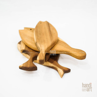 Thớt gỗ con cá, Thớt gỗ keo, Thớt gỗ decor