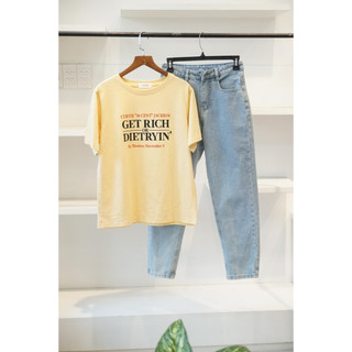 Áo Thun Nữ In Hình ALICEVN1990, Áo Phông cotton nữ tay ngắn dáng rộng in hình size từ 45-65kg