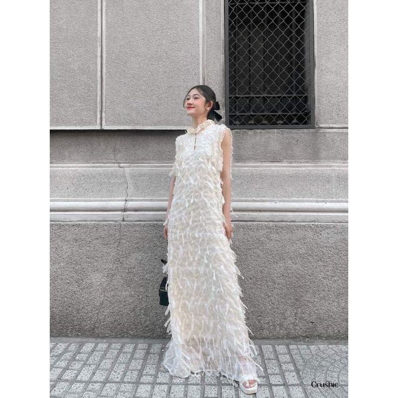 💋Váy xuông tơ tua rua bèo xinhh hết nấc🌸🌸
