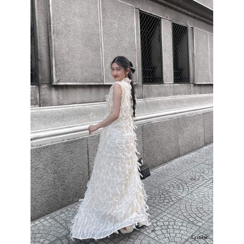 💋Váy xuông tơ tua rua bèo xinhh hết nấc🌸🌸