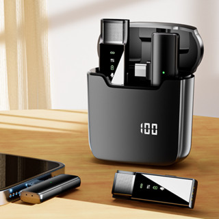 Micro thu âm, mic không dây điện thoại cài áo khử nhiễu chống ồn nhỏ gọn GAGAY