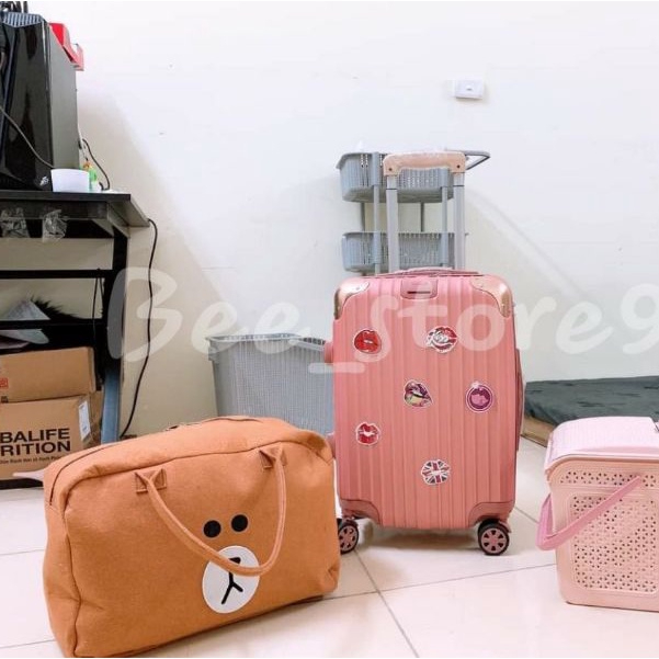 Túi du lịch gấu Brown