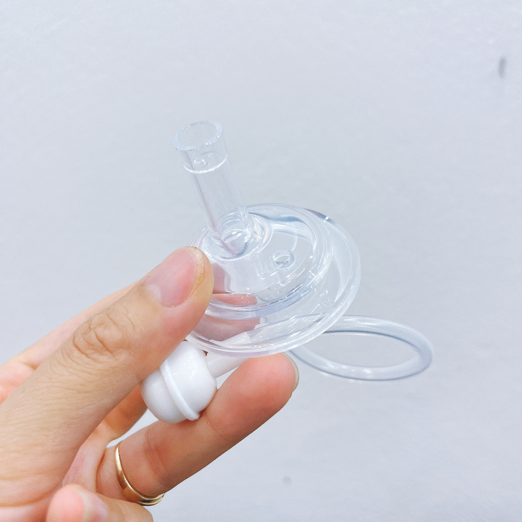 Núm tập hút bộ chuyển đổi bình Moyuum có thể biến bình sữa Moyuum thành bình tập hút chống sặc tay cầm bình