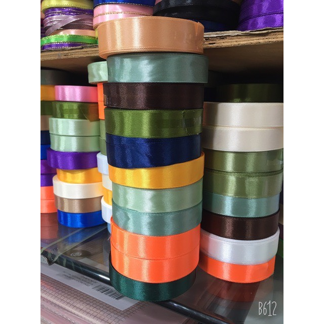 Ruy Băng Lụa Nhiều Màu Bản 2cm Cuộn 22m Mono handmade