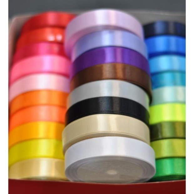 Ruy Băng Lụa Nhiều Màu Bản 2cm Cuộn 22m Mono handmade
