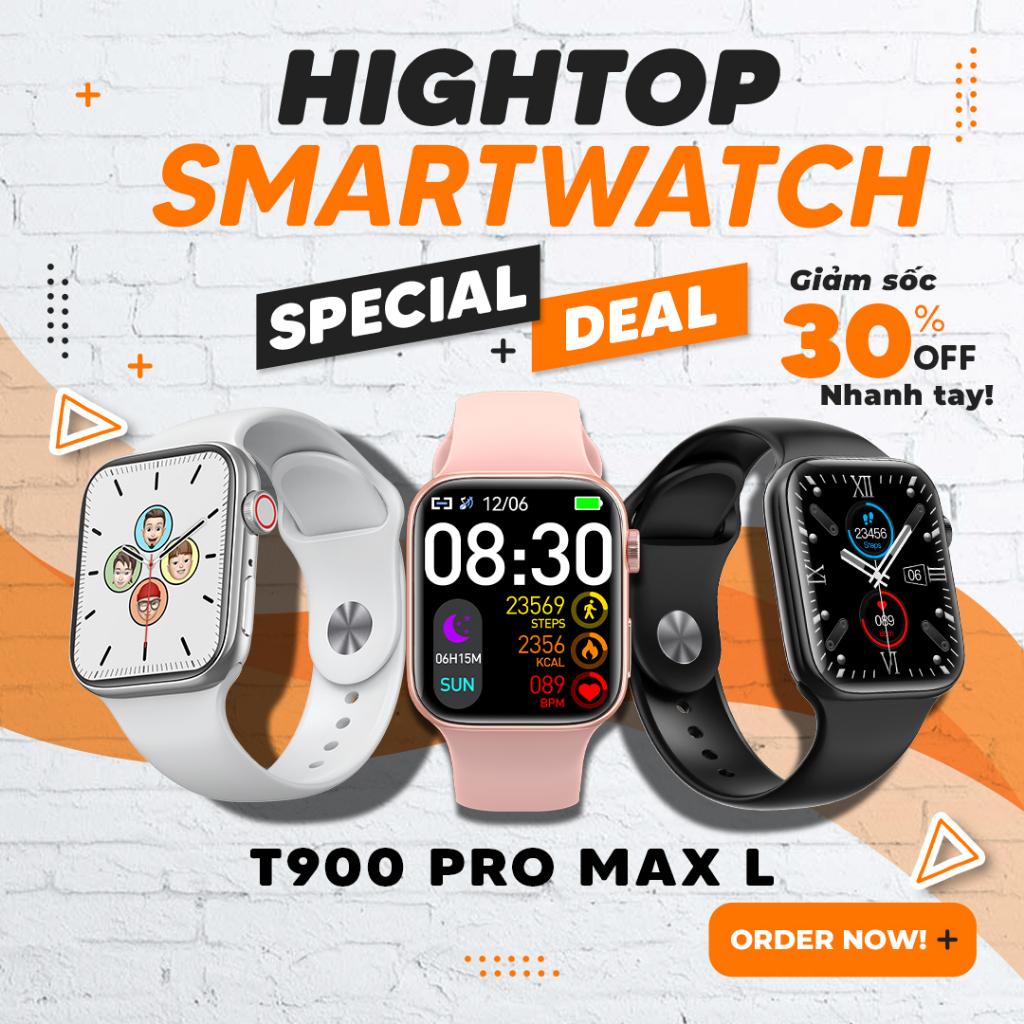 Đồng Hồ Thông Minh T900 Pro Max Nghe Gọi 2 Chiều, Nhận Tin Nhắn, Nghe Nhạc Cho Nam Nữ Màn Hình Lớn, series 8