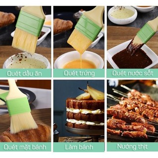Cọ lông mịn quét mặt bánh, cọ xanh quét dầu