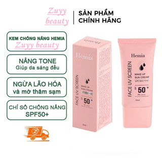 Kem chống nắng HEMIA Face Creem UV 50ml trắng da nâng tone kem chống nắng face Hàn Quốc CHÍNH HÃNG