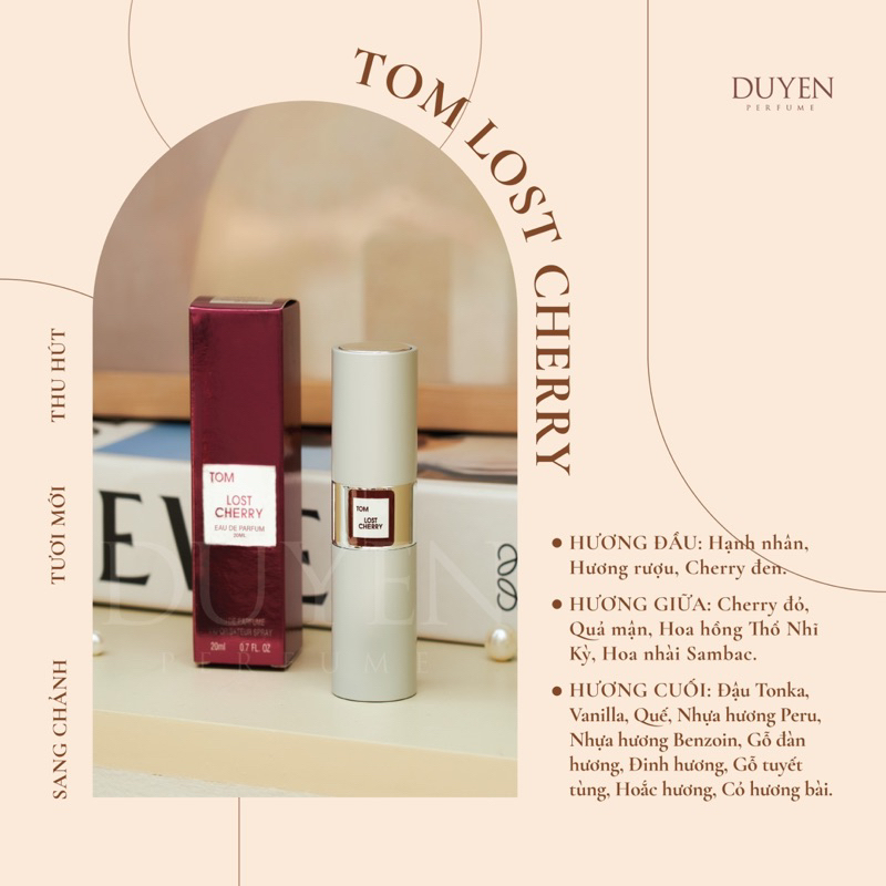 Nước hoa mini 20ml TOM LOST CHERRY (Unisex)