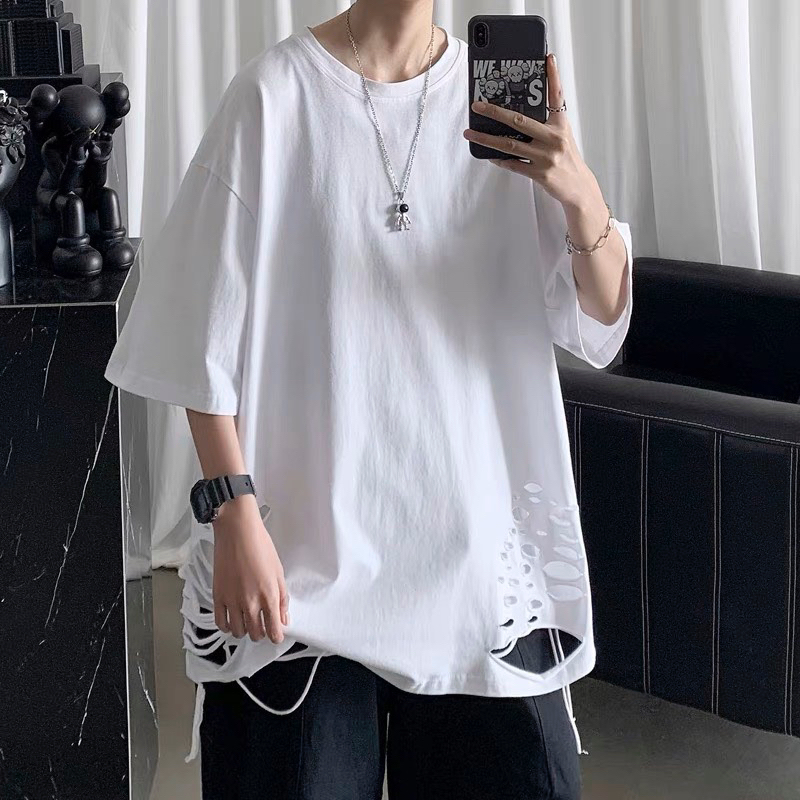 ÁO THUN RÁCH NAM UNISEX