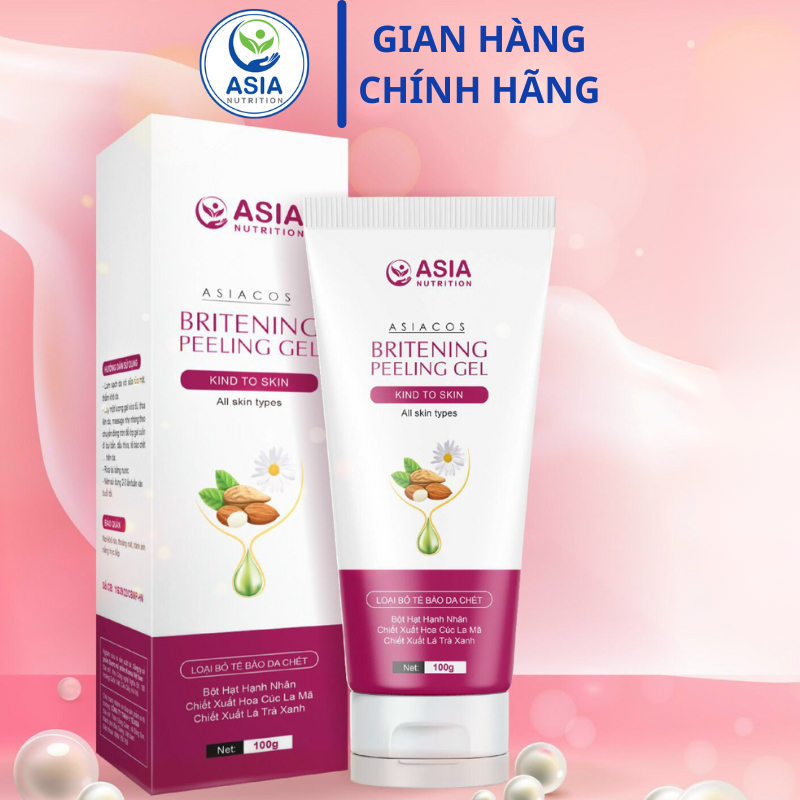 Tẩy tế bào chết dạng gel Asia Britening Peelling gel 1000g giúp loại bỏ tế bào chết, làm sạch, dưỡng ẩm