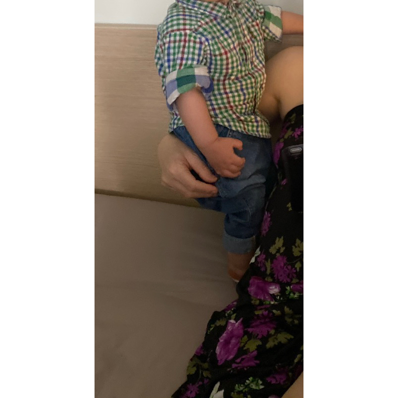 áo sưo mi caro xanh,size 1-2t,