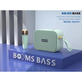 Loa bluetooth m2101 kèm micro, bass mạnh, âm thanh rõ, full box, loa hát kèm mic bluetooth 5.0- lc design