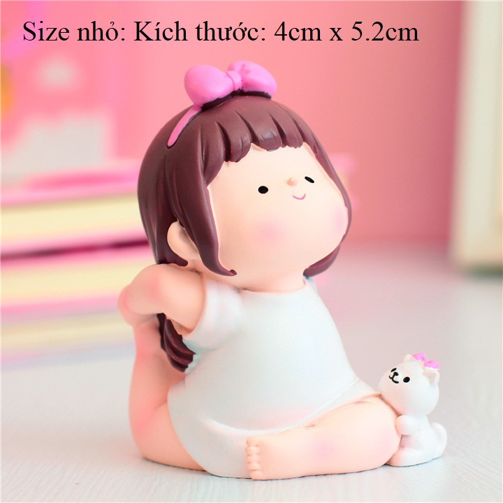 Tượng cô gái tập yoga, Mô hìnhTượng bé gái bé mập tập yoga trang trí để bàn làm việc, bàn học, trang trí máy tính