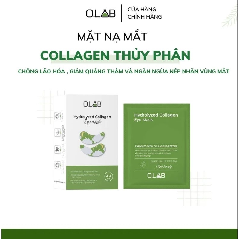 Mặt Nạ Dưỡng Thâm Bọng Mắt Collagen thủy phân Hydrolyzed Luxury girl