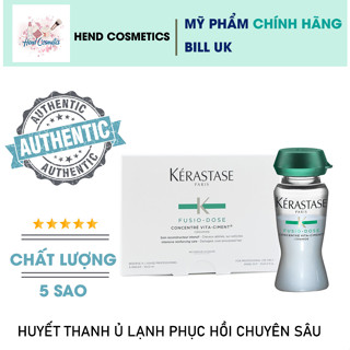  Huyết thanh ủ lạnh phục hồi tóc hư tổn Kerastase Fusio-dose Ceramides Resistance  Hộp 10 lọ  