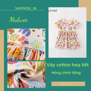Váy hè bé gái Malwee váy cotton bé gái MW3748